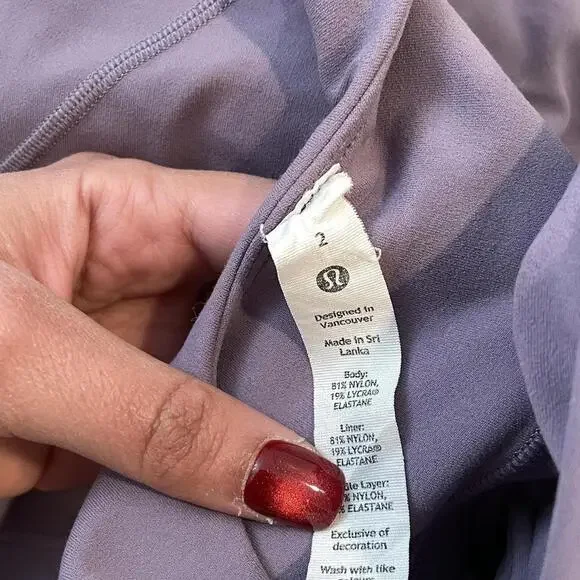 lululemon athletica Lavender V-Neck Crop Tank Top - Picture 5 of 5